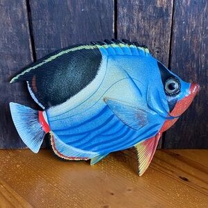 Tropical fish wall mount decor